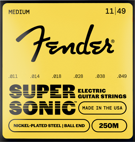 Cuerdas Fender SuperSonic™ 250 de Acero Niquelado para Guitarra Eléctrica