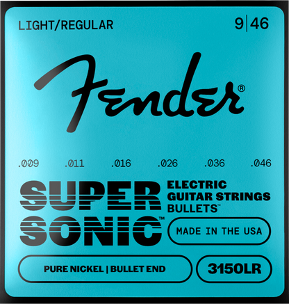 Cuerdas Fender SuperSonic™ Bullets™ 3150 de Níquel Puro para Guitarra Eléctrica