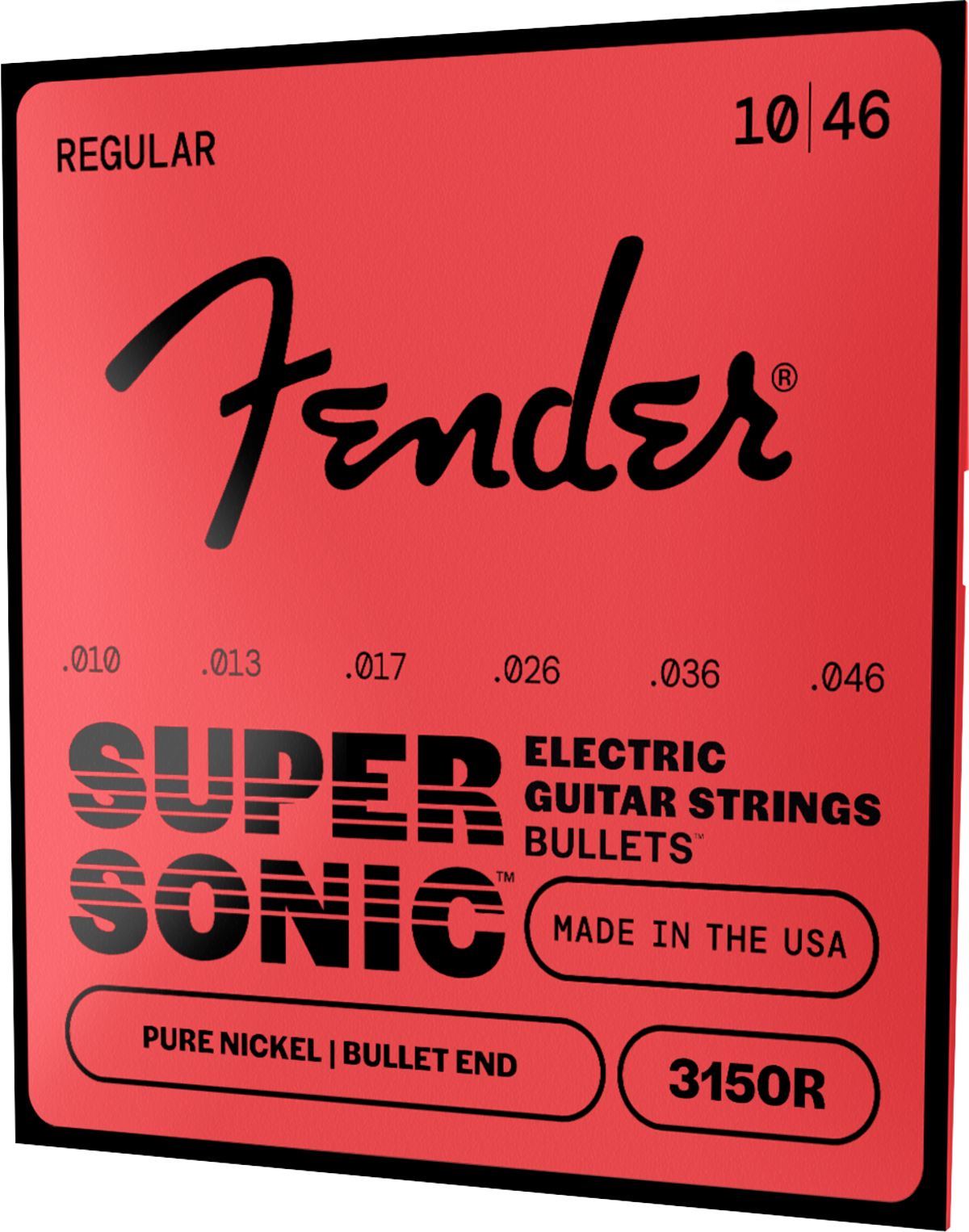 Cuerdas Fender SuperSonic™ Bullets™ 3150 de Níquel Puro para Guitarra Eléctrica