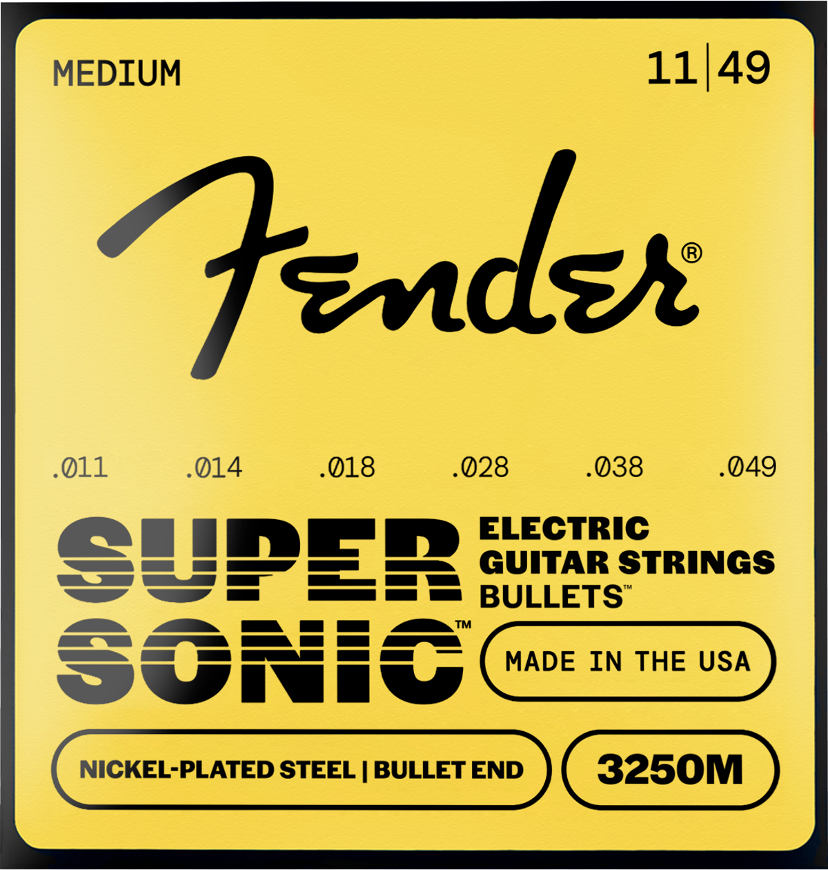 Cuerdas para guitarra SuperSonic™ Bullets™ 3250 de acero niquelado | 0733250408