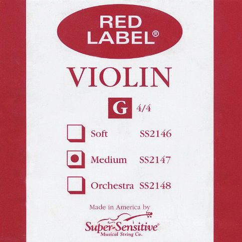 Cuerda Suelta Super Sensitive Violín 4a G (Sol)