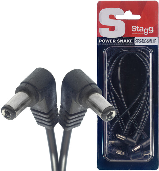 Cable de Alimentación Dc 5 Pedales de Efectos Sps-dc-5ml1f