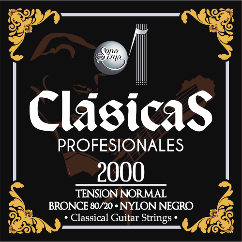 Juego de Cuerdas Sonatina Nylon Negro Modelo 2000