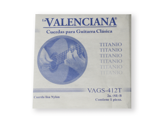 Paquete de 6 Cuerda la Valenciana 2a Nylon Titanio