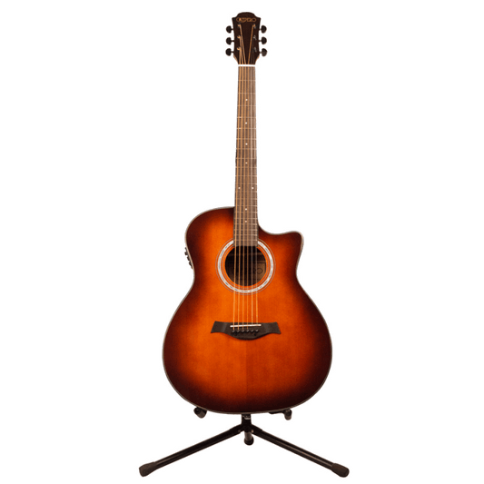Guitarra Electroacústica Campero Caoba Con Resaque Sunburst