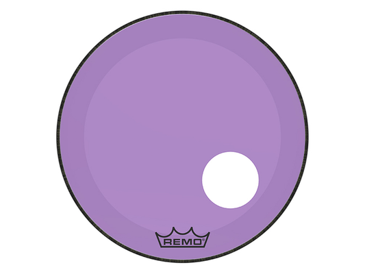 Remo P3-1322-CT-PUOH — Parche Remo Colortone™ Powerstroke® 3 22'', Morado Con Perforacion 5''