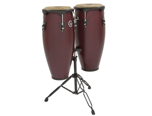 LP LP647NY-DW — Congas Lp City 11'' & 12'' Mad. Vino Con Atril