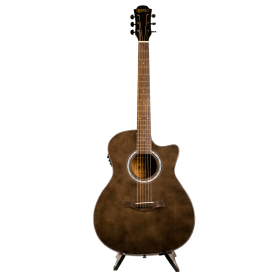 Guitarra Electroacústica Campero Caoba Con Corte Negro