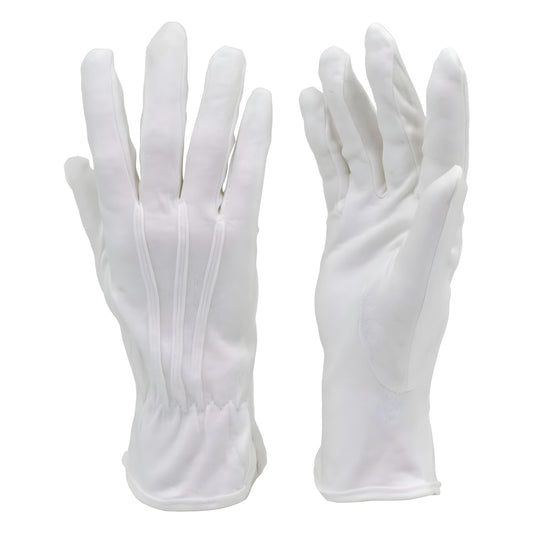 Guante blanco algodón para banda de guerra y escolta