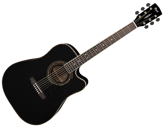 Cort AD880CE BK — Guitarra Electroacustica Cort Negra
