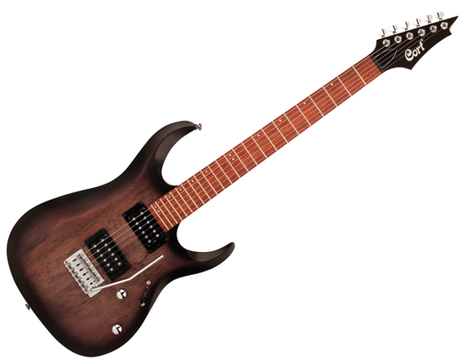 Cort X100 OPBB — Guitarra Electrica Cort ''X'' Vino Sombreado Mate