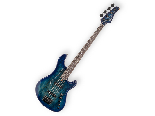Cort GB-FUSION 4 BB — Bajo Electrico Cort ''Gb'' Entintado Azul/Sombreado Azul Con Funda