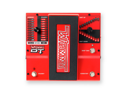 Pedal Digitech Whammy DT Drop Tune y Pitch Shift con Adaptador