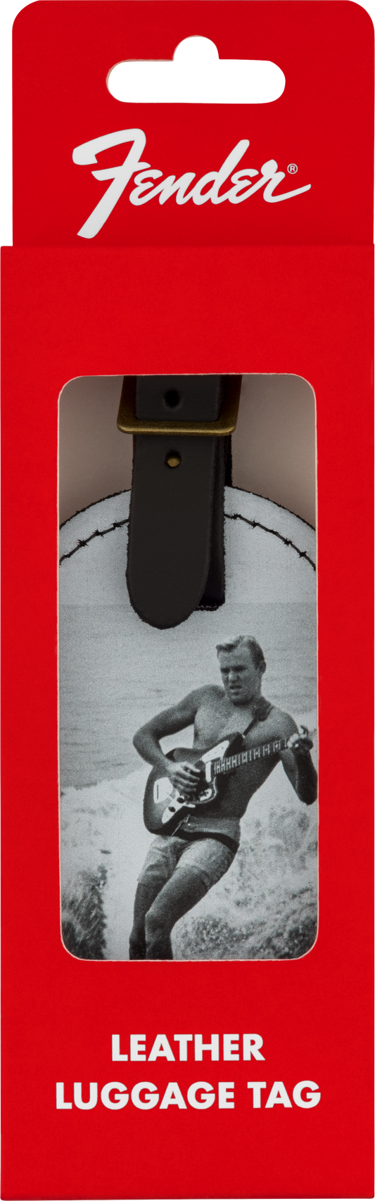 Etiqueta para Equipaje Fender® Vintage Ad, Surfer