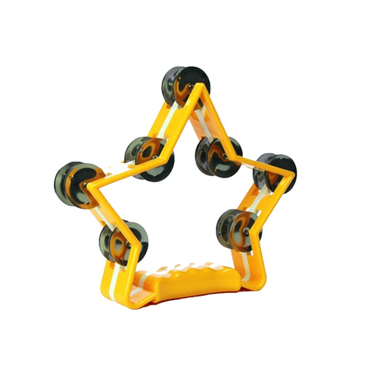 Pandero Estrella Amarillo y Blanco Alice