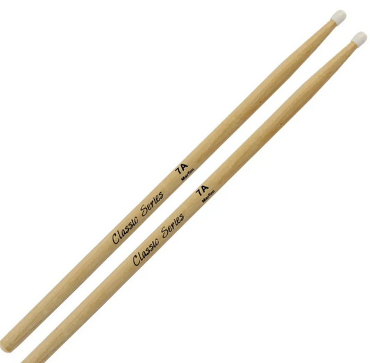 Par de Baquetas Serie Classic 7a Punta de Nylon Marca Liverpool Ll-dz7an