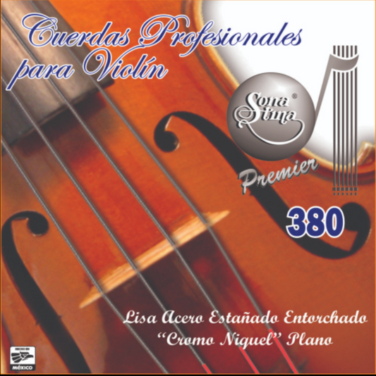 Juego de Cuerdas Premier Sonatina 380 Violín Acero Cromoníquel