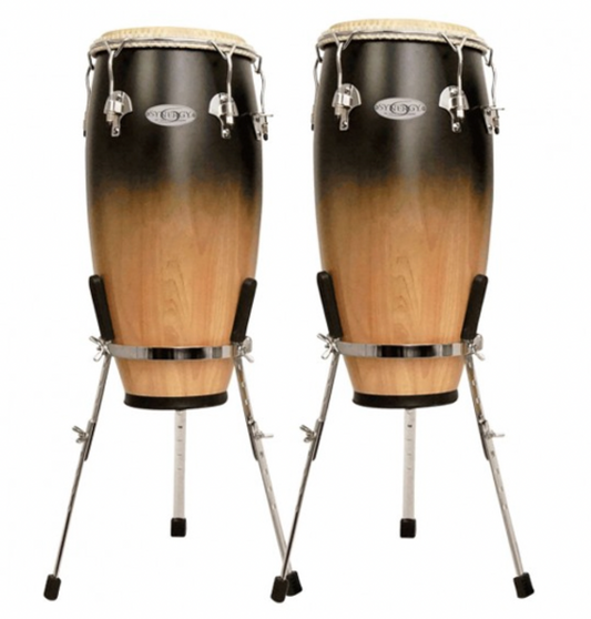Juego de Congas 10" y 11" Synergy Deluxe Café Mate C/soporte