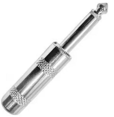 Plug 6.3 Mono Metalico con Baquelita