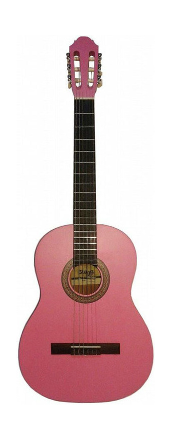 Guitarra Classica 4/4 Tapa Linden Stagg Rosa C440 M Pk