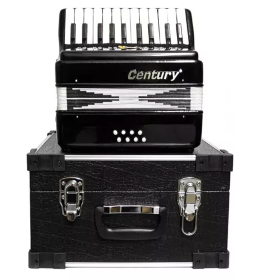 Acordeon Teclas Junior Negro 22-8 Century Cnac051