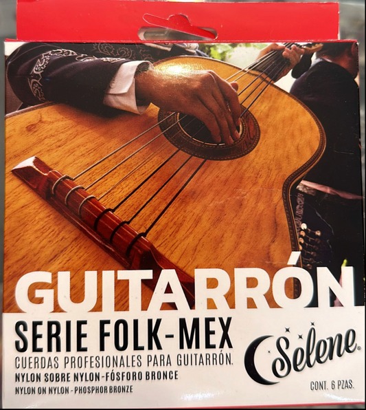 Encordadura para Guitarrón Nylon sobre Nylon Multicolor Fósforo Bronce 300-NNM