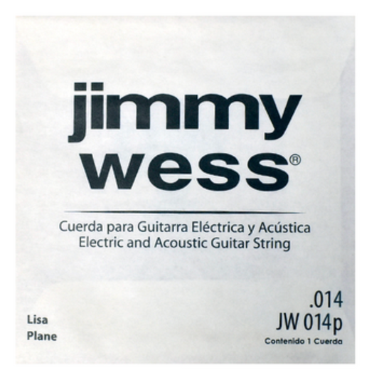 Paquete 6 Cuerdas Jimmy Wess .014 Guitarra Acústica o Eléctrica