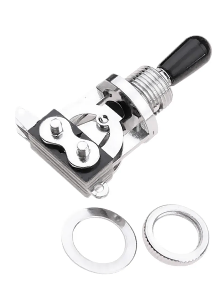 Selector de 3 Posiciones para Guitarra Tipo Les Paul Cromado | SWGE