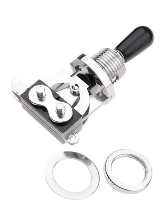 Selector de 3 Posiciones para Guitarra Tipo Les Paul Cromado | SWGE