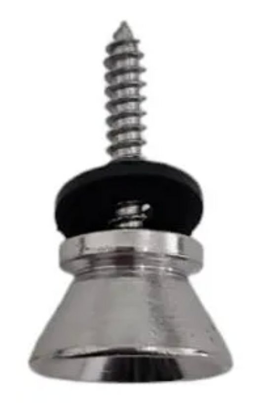 Paquete de Broche Metalico Tipo Strap Loock para Correa Cromado 10 Pza