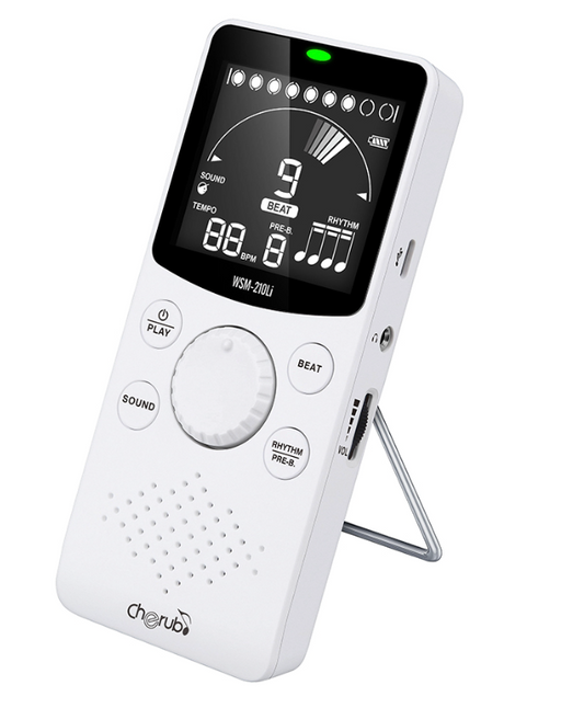 Metronomo Digital Blanco Recargable Cherub