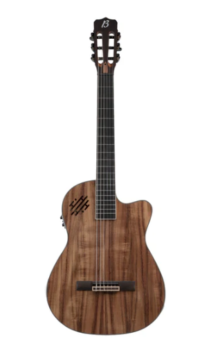 Guitarra Electroclásica Bamboo Koa 1/2 Caja 39 - Funda Acolchada