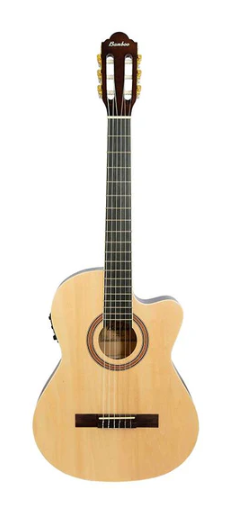 Guitarra Bamboo Electroclasica Studio Natural 39” con Funda