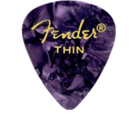 Paquete de Puas Fender Morada Purple Moto (12pk) Thin