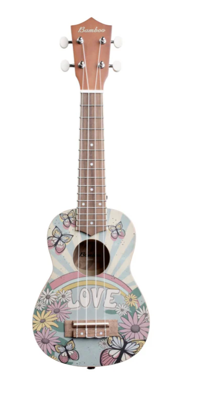 Ukulele Soprano Bamboo U-21-butterfly