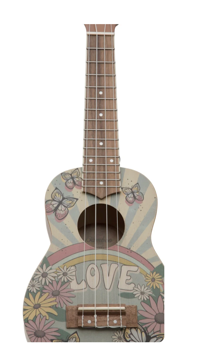 Ukulele Soprano Bamboo U-21-butterfly