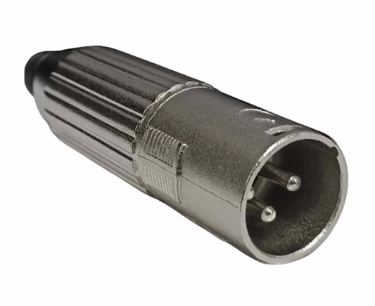 Conector XLR Macho de 3 Pines Metálico con Seguro Radox | 705-706