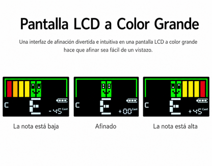 Afinador Digital Cromatico Guit bajo Uku Blanco Cherub
