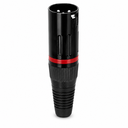 Conector Cannon Macho de 3 Pines Metálico Negro Radox | 705-707