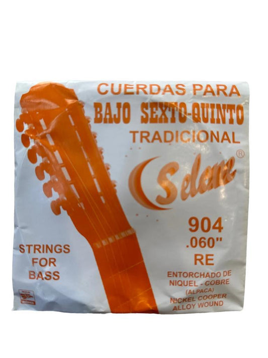 Cuerda Suelta Bajo Sexto Entorchado Níquel 4ta Re Selene 904-S