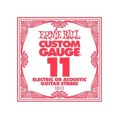 Paquete de Cuerdas Ernie Ball Custom Guitarra Eléctrica/Acústica .011