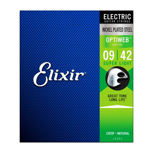 Juego de Cuerdas Elixir para Guitarra Eléctrica .009-.042 Optiweb