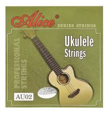 Juego de Cuerdas Alice para Ukulele Soprano Nylon Negro Re AU02