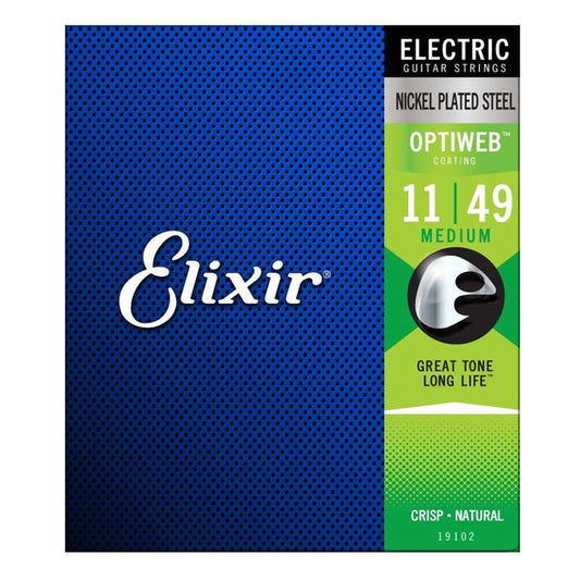 Encordadura Elixir para Guitarra Eléctrica Medium .011-.049 Optiweb