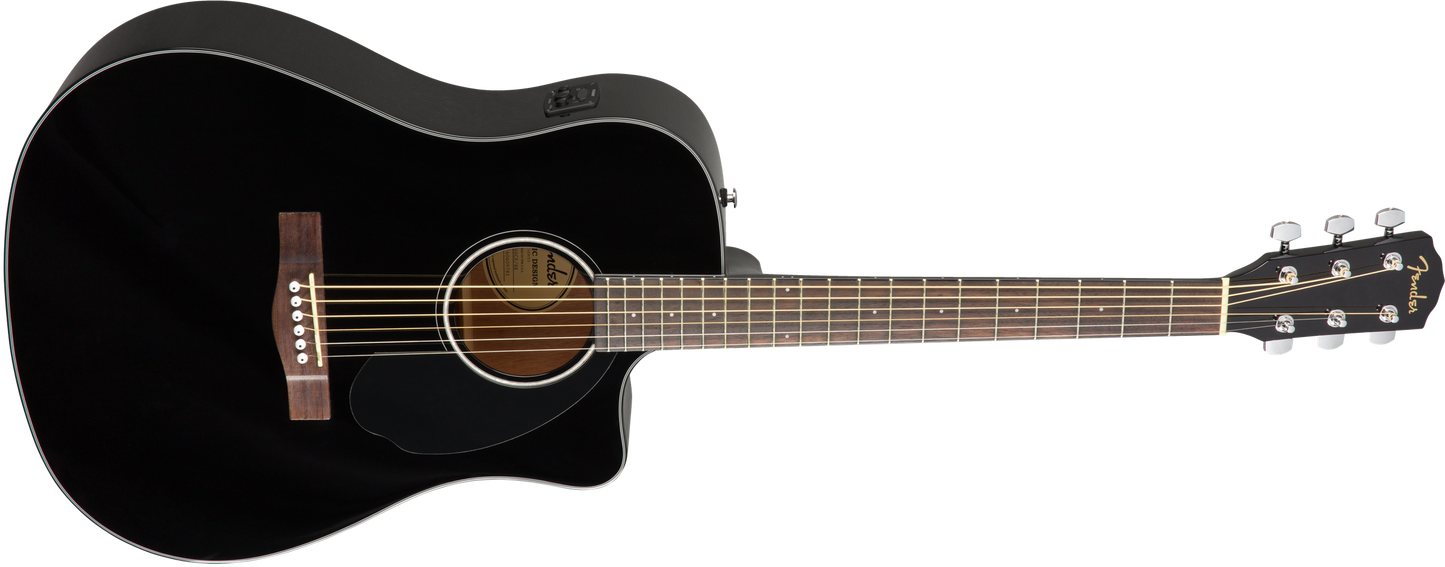 Guitarra Electroacústica Fender CD-60SCE Negro