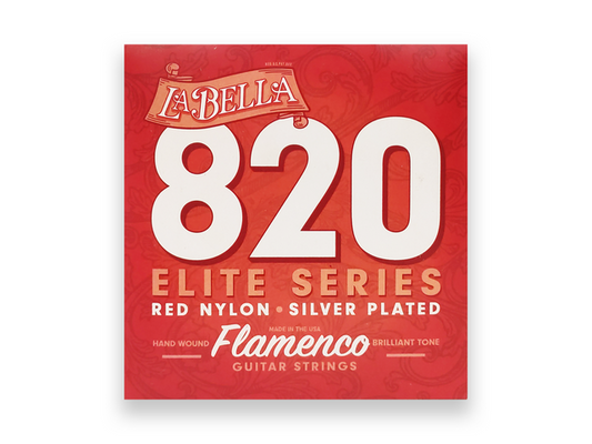 Encordadura La Bella Guitarra Clásica Flamenco Nylon Rojo
