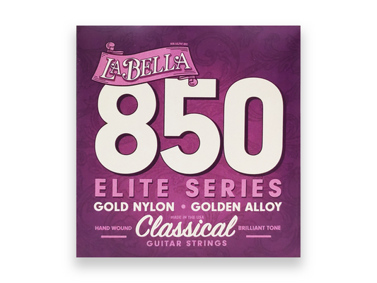 Encordadura La Bella Guitarra Clásica Concert Nylon Oro Mod. 850