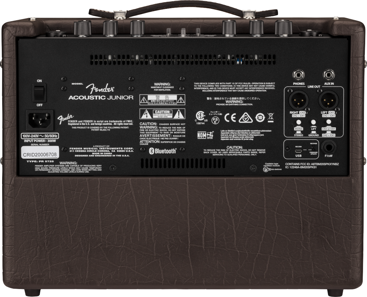 Amplificador Fender Acoustic Junior 120v