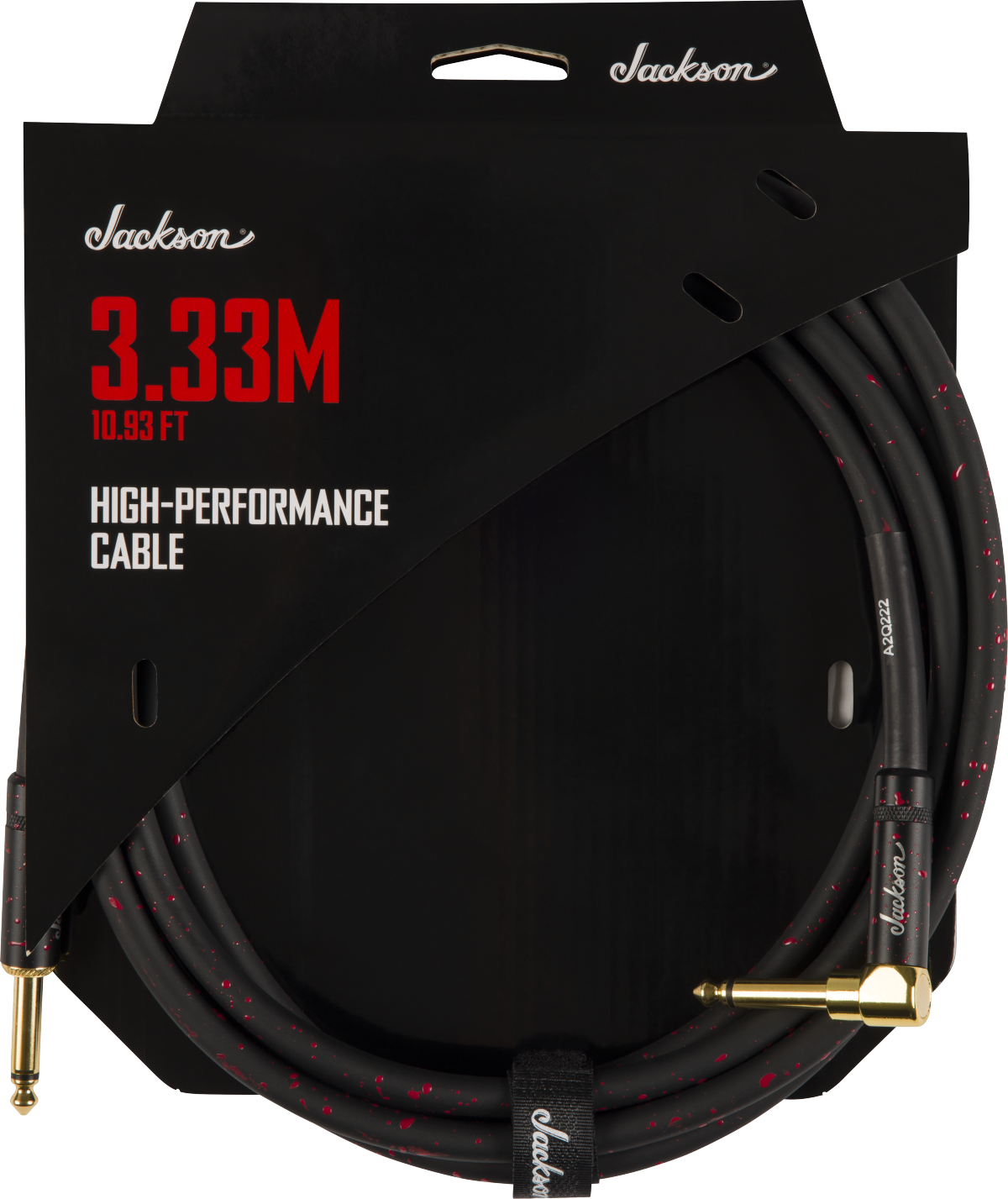 Cable de Alto Rendimiento Jackson Negro y Rojo 3.33m