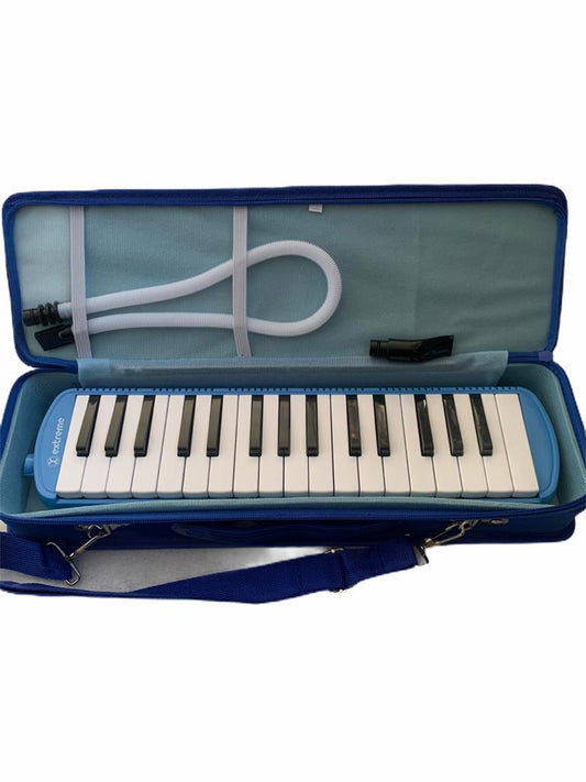Melodica Extreme 32 Teclas 2 1/2 Octavas Estuche con Cierre Azul